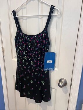 Great Lengths Floral Princess Seam Swimdress Size 10 NWT beach cruise